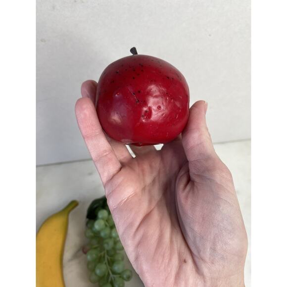 Display Fruit Artificial Fake Faux Life Size Bananas Apples Grapes Kitchen Decor - Picture 5 of 7